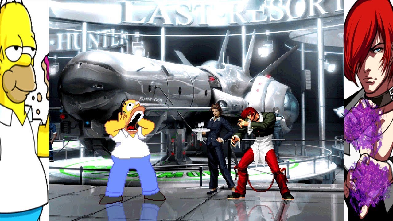 Mugen - King of Fighters vs. The Simpsons - Homer Simpson vs. Iori Yagami - 荷馬·辛普森 vs. 八神庵
