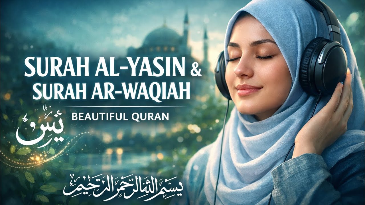 Surah Yasin & Surah Ar-Waqiah Beautiful Quran Recitation for Sleep & Peace