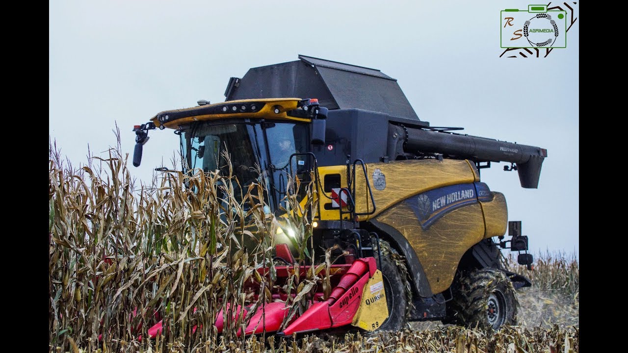 [Körnermais/Extrem] New Holland Cr 7.90 und John Deere 7700 in der Schlammschlacht