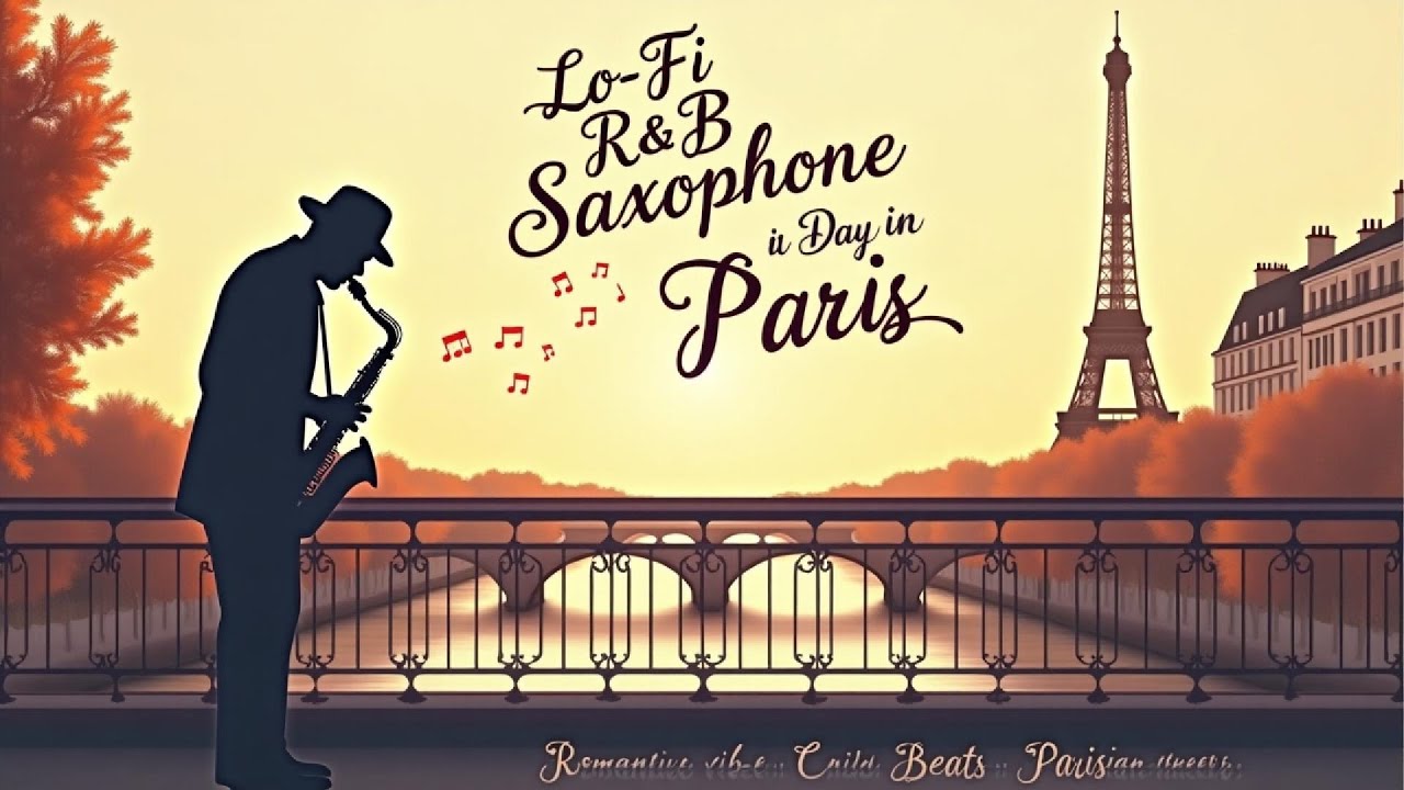 Lo-Fi R&B Saxophone: A Day in Paris 🌆🎷 | Chill Beats for Relaxing & Studying
