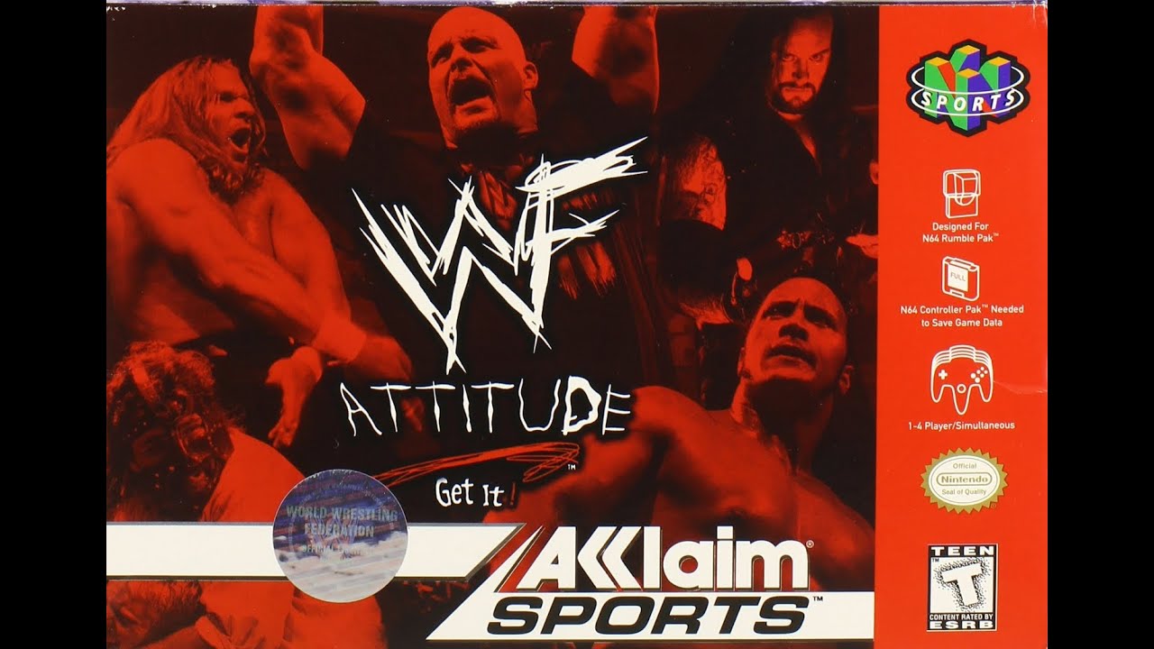 WWF: Attitude N64 Playthrough - EUROPEAN Title with STEVE AUSTIN