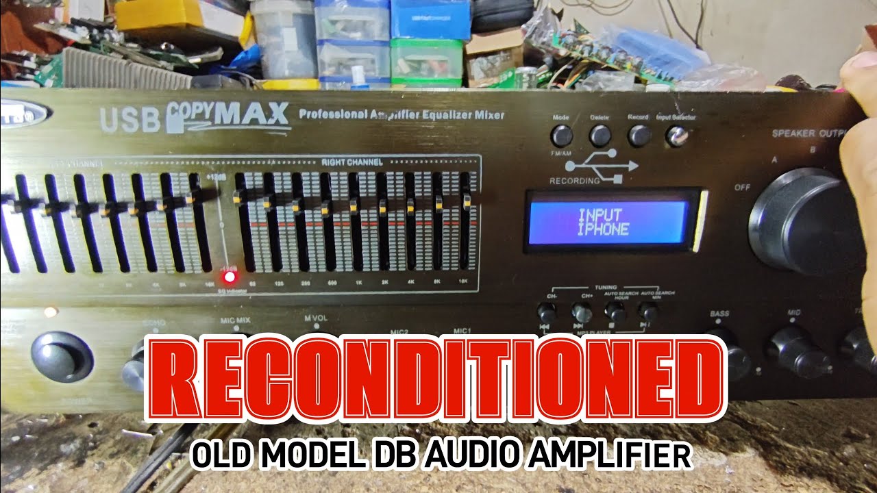 Recondition Old Model DB Audio #share #amplifier #dbaudio #repair #restoration 