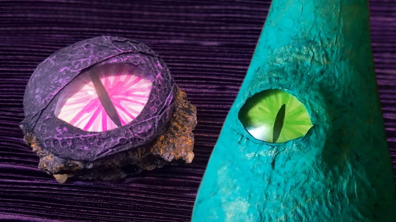 DIY Spooky Dragon Eyes from Plastic Bottles!