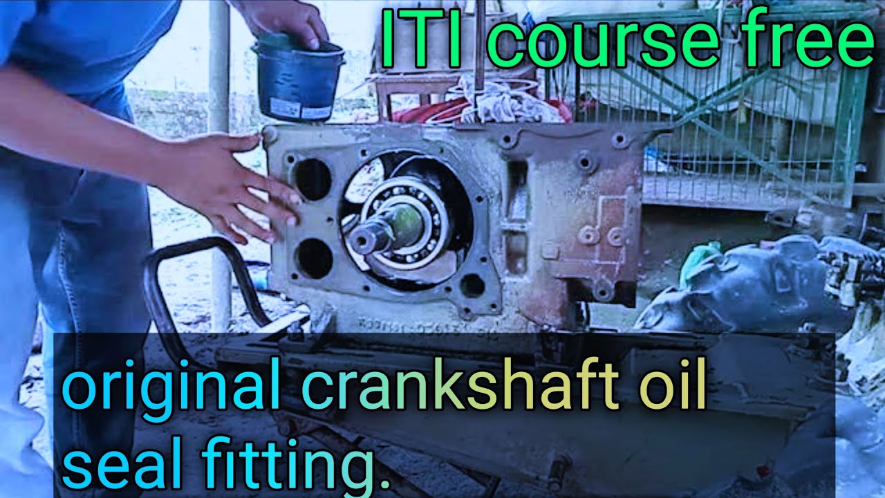 power tiller crankshaft oil seal replace।।vst power tiller