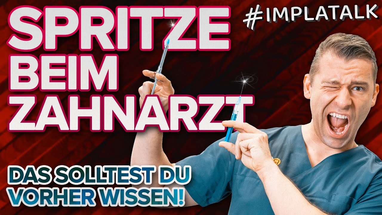 Alles zu SPRITZEN beim ZAHNARZT 💉 - Welche gibt es / Techniken / Wirkdauer / Anwendungsgebiete