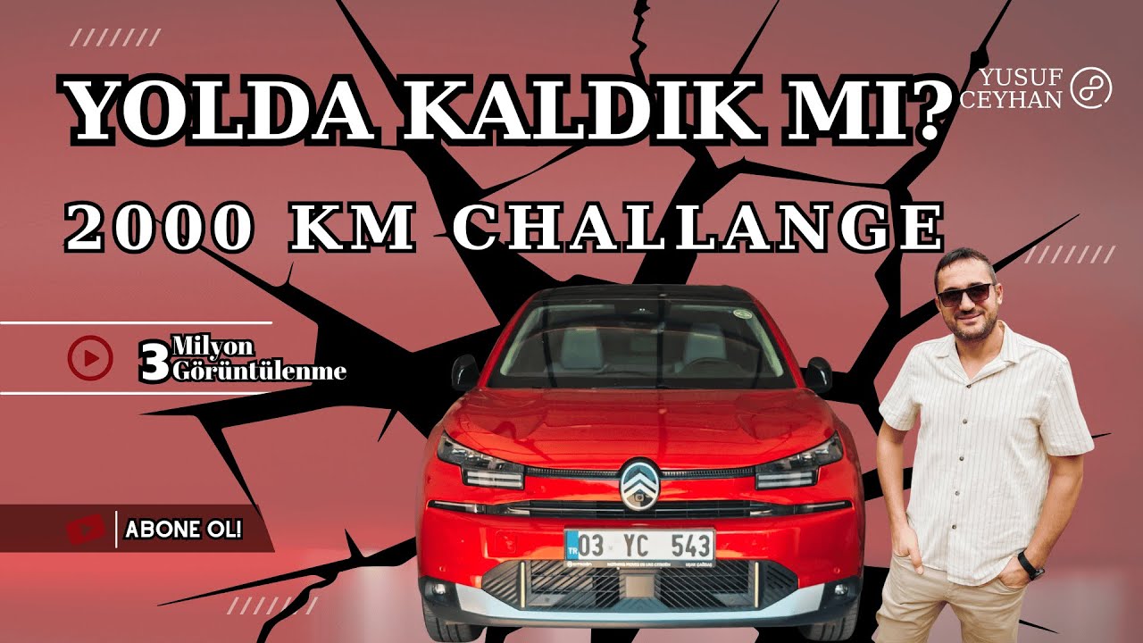 Elektrikli Araçla 2000KM Challenge I Citroen E-C4X I Tüketim Testi #ec4x