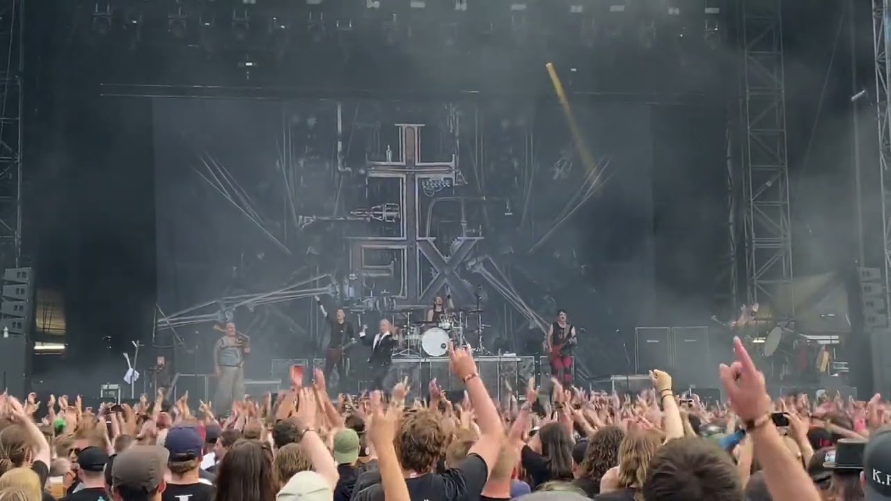 IN EXTREMO live Intro + Troja brennt at Greenfield Festival Interlaken Switzerland 2023