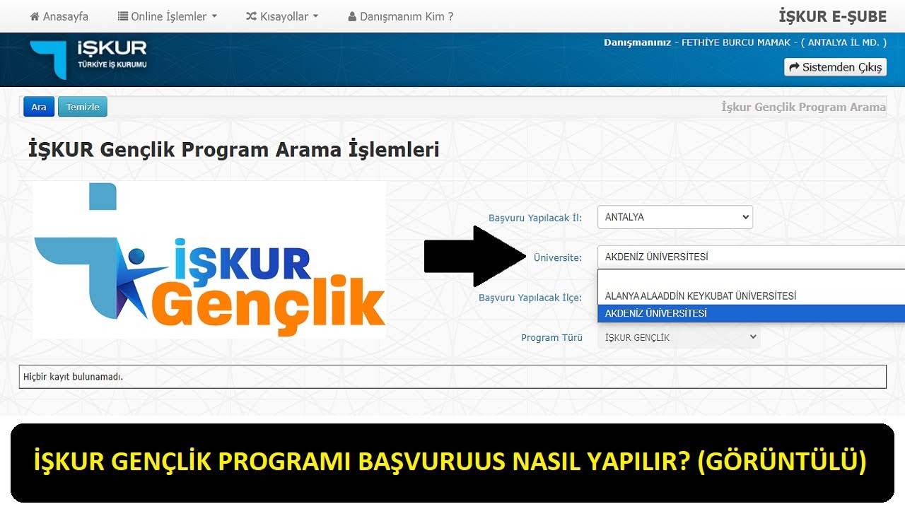 1.083₺  İŞKUR GENÇLİK PROGRAMI BAŞVURUSU NASIL YAPILIR?(İŞKUR GENÇLİK PROGRAMI BAŞVURUSU NE ZAMAN?)