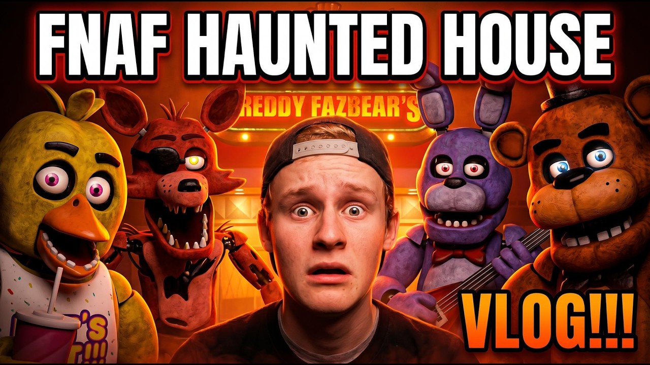 I WENT THROUGH THE FNAF HAUNTED HOUSE AT HALLOWEEN HORROR NIGHTS IN UNIVERSAL STUDIOS HOLLYWOOD!!!