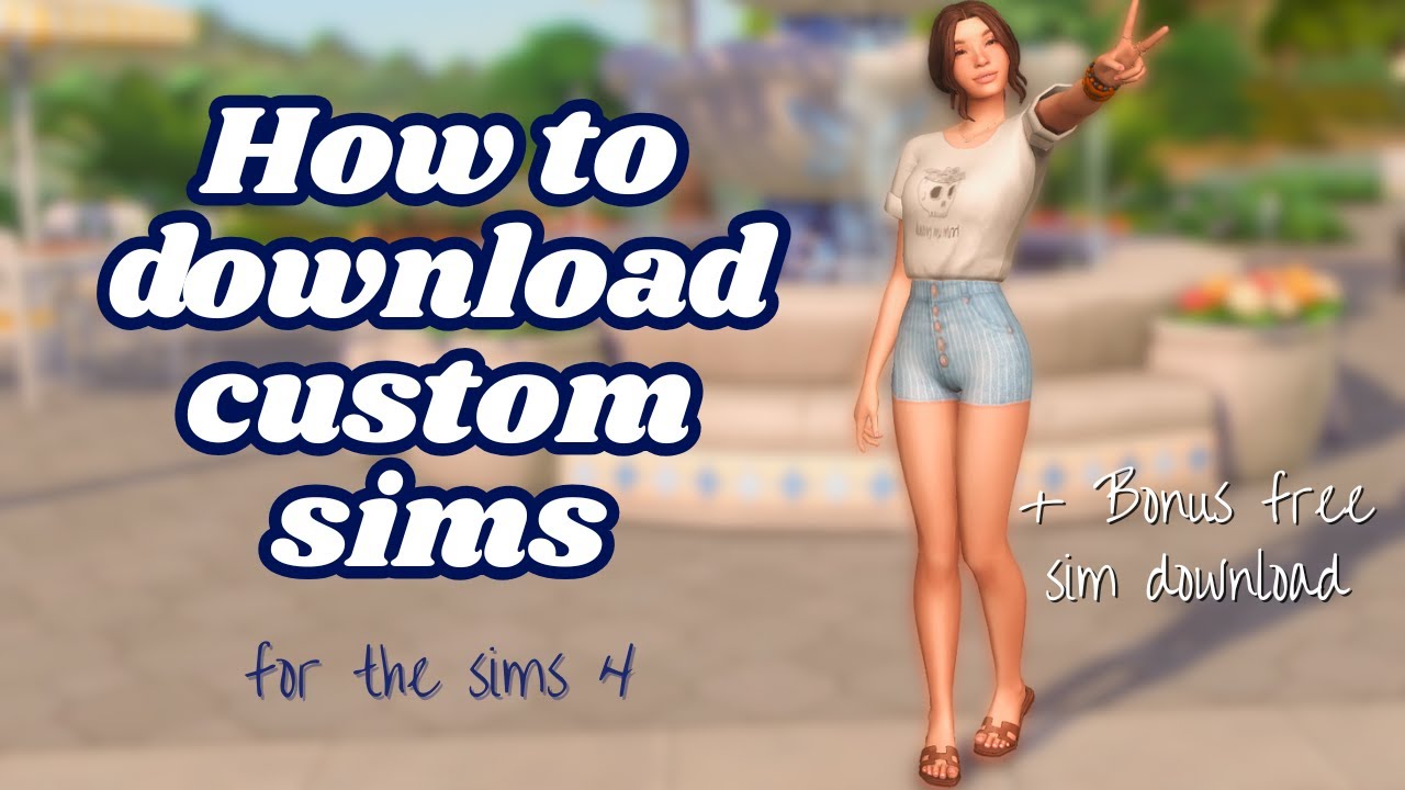 How to download and add custom sims to your game | Beginner Friendly Sims 4 Tutorial