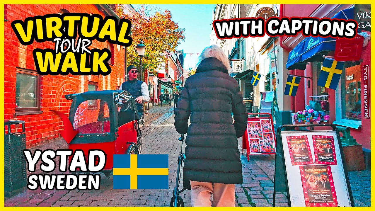 YSTAD, SWEDEN 🇸🇪 | Ystad City Center Walk | Ystad Sweden Walking Tour
