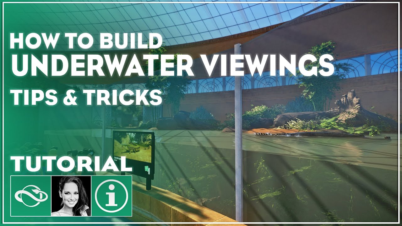 ▶ How to Build an Underwater Viewing Gallery in Planet Zoo Tutorial | Tips & Tricks |