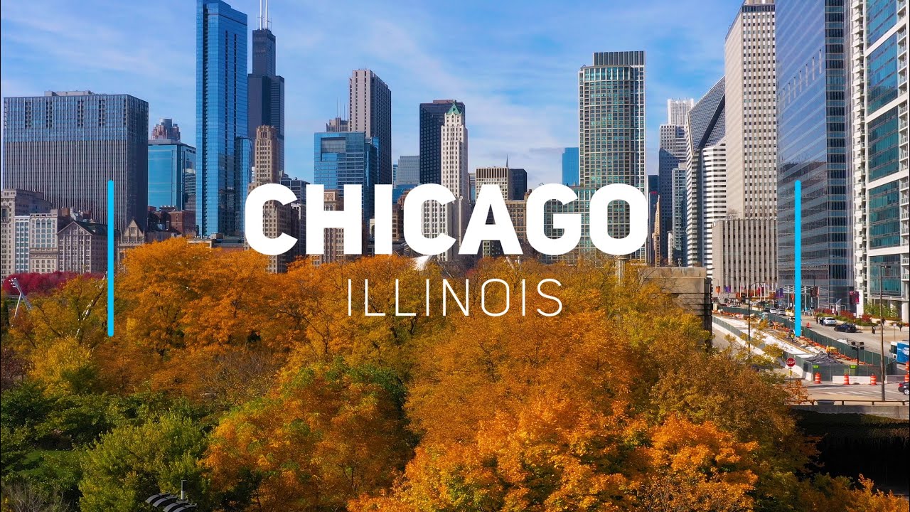Chicago Fall Colors | 4K drone footage