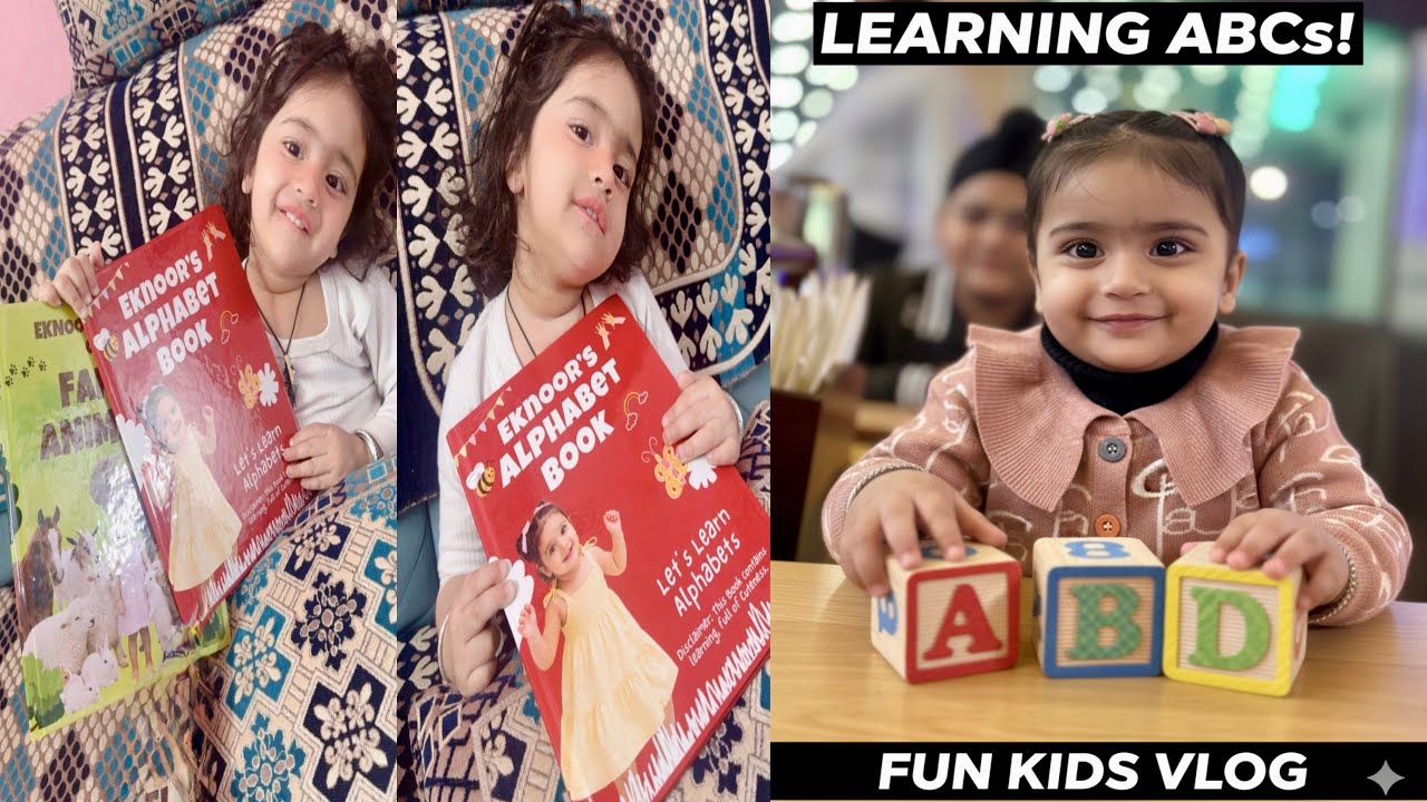  “Dosto… aaj ghar mein ek badi khabar hai… Noor ki ABCD aa gayi hai 😎📚”
