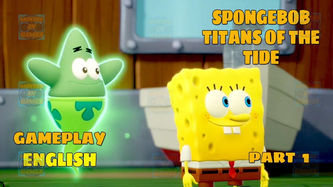SpongeBob - Gameplay English Part 1 | Goldfish Island | Movies In Games