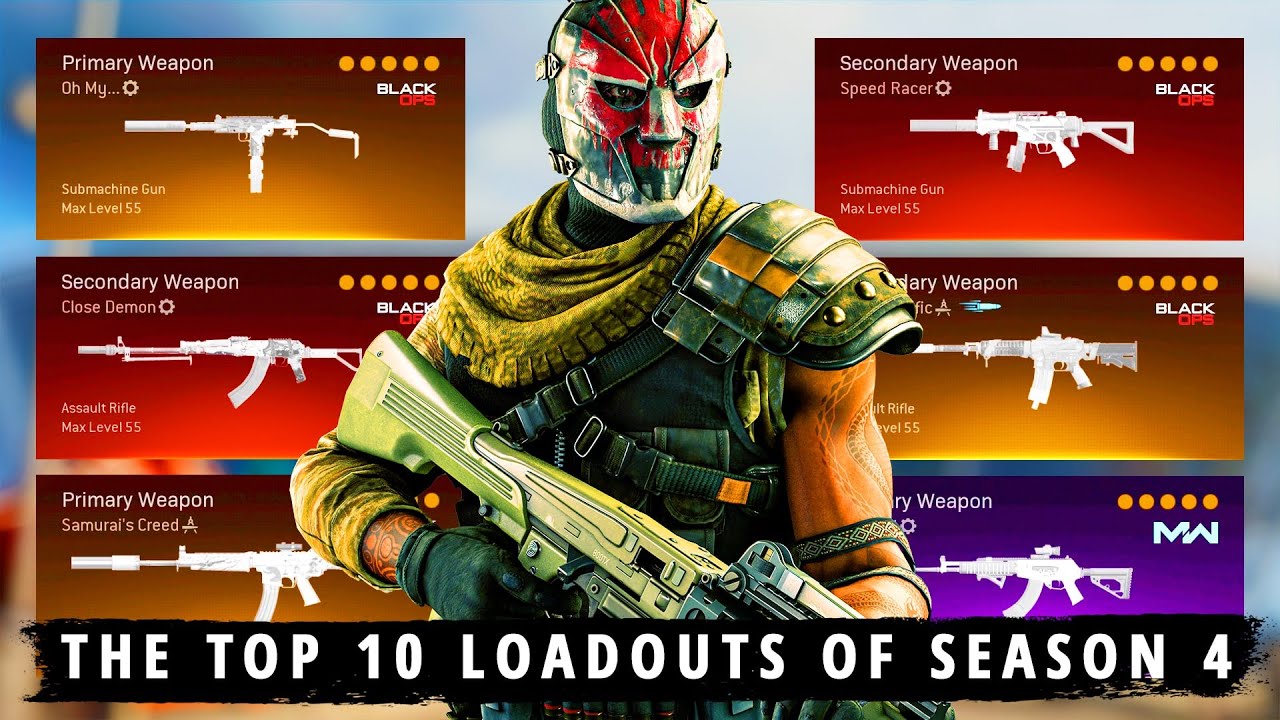 The *NEW* TOP 10 BEST LOADOUTS to Use in Season 4 (Warzone Best Classes Season 4)