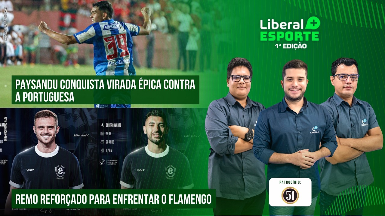 🔥 HEROICO! PAYSANDU FAZ 3X2 NA LUSA E AVANÇA | REMO ANUNCIA ATACANTES E PERDE SÁVIO CONTRA O FLA