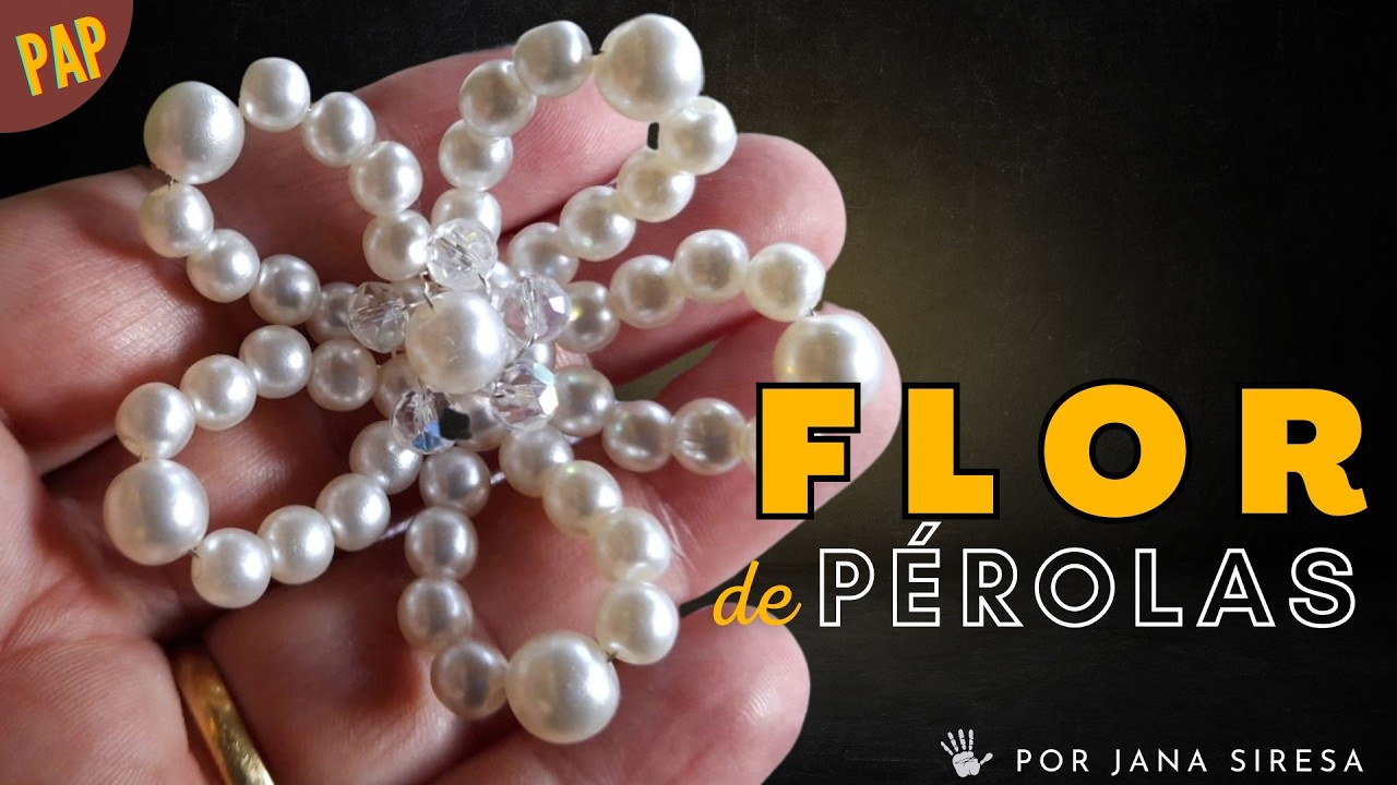 DIY Flor Aramada com Pérolas – Versátil para Arranjos, Acessórios e Decoração