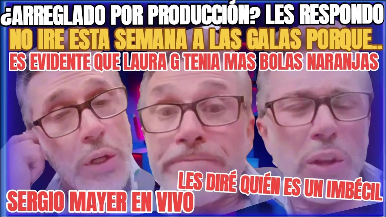 &iquest;ARREGLADO? SERGIO MAYER DESTAPA EN VIVO LO QUE PIENSA DE PRODUCCI&Oacute;N Y LLAMA IMB&Eacute;CIL A FABIO