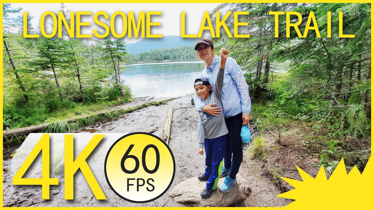 Lonesome Lake Trail NH in 4 Minutes - 4k 60fps