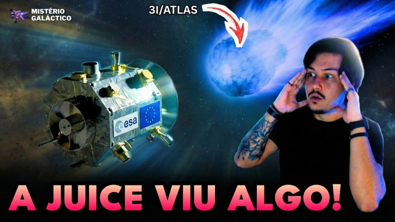 A JUICE VIU ALGO NO 3I/ATLAS QUE A ESA NÃO ESPERAVA
