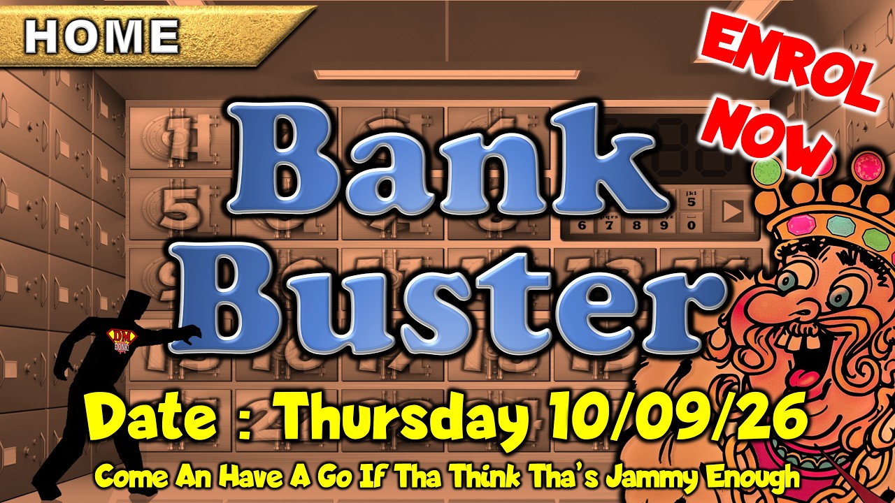 ● LIVE : ARCADE BANK BUSTER Viewer Contest - Have A Go If You Think You're Jammy Enough (10/09/26)