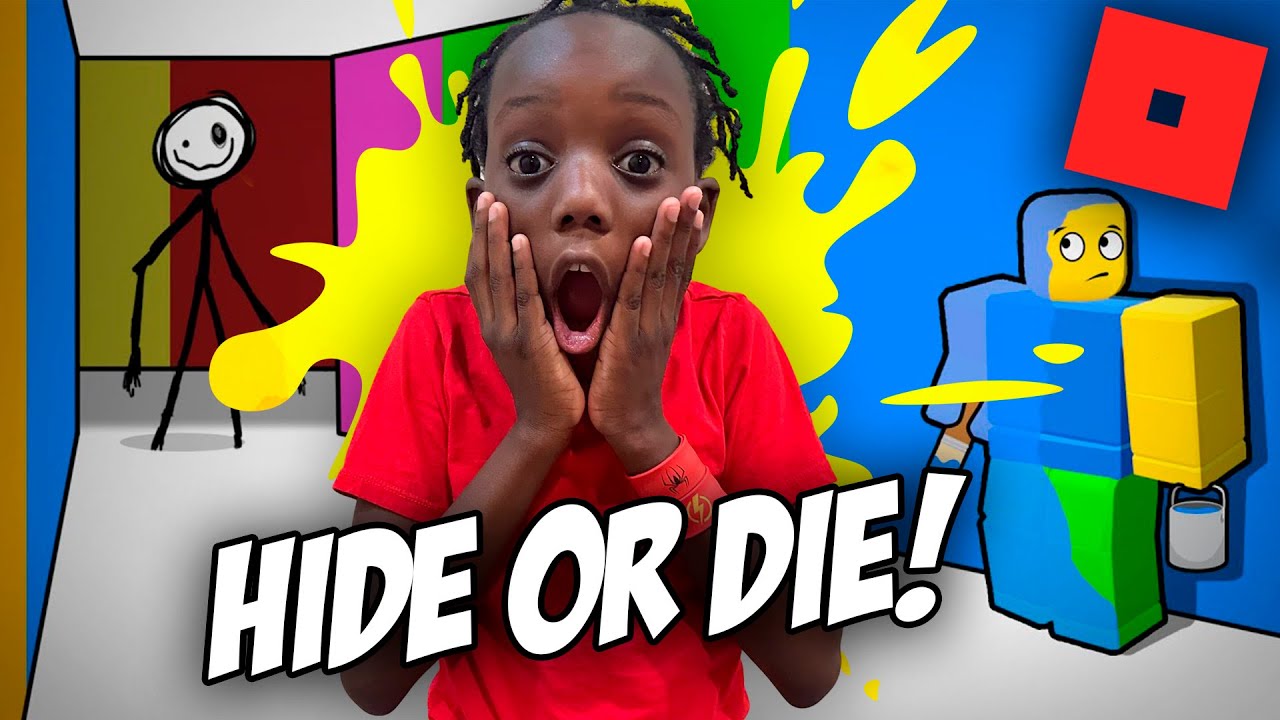 Playing Hide In Your Color Or Die In Roblox