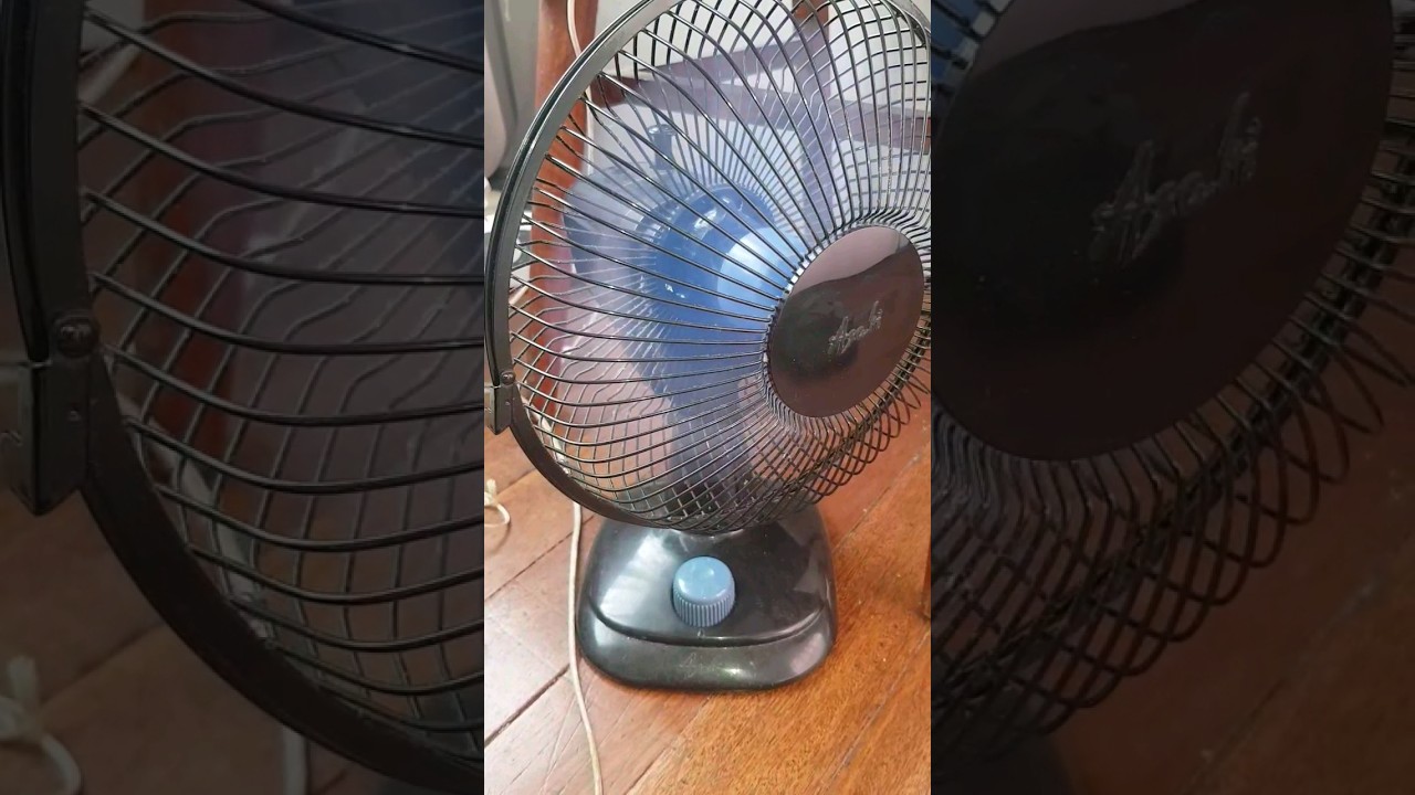 Asahi mini desk fan LS 9002 blue/black color