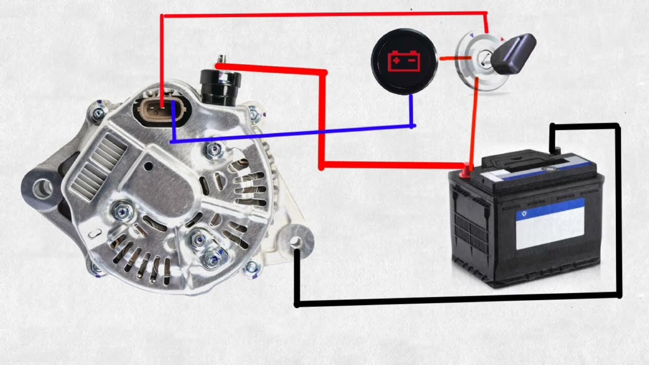 How to Wiring Car Alternator | Alternator Wiring Diagram | 3 Pin Alternator Wiring