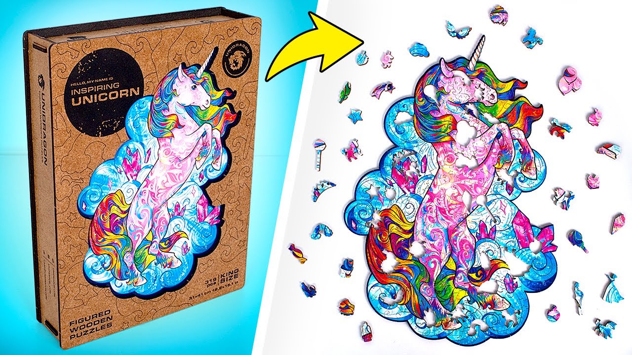 Unglaubliches DIY-Einhorn-Holzpuzzle