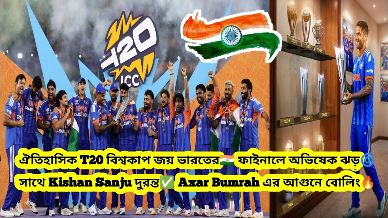 India Win T20 World Cup 2026 Final vs New Zealand | Historic Back to Back World Cup 