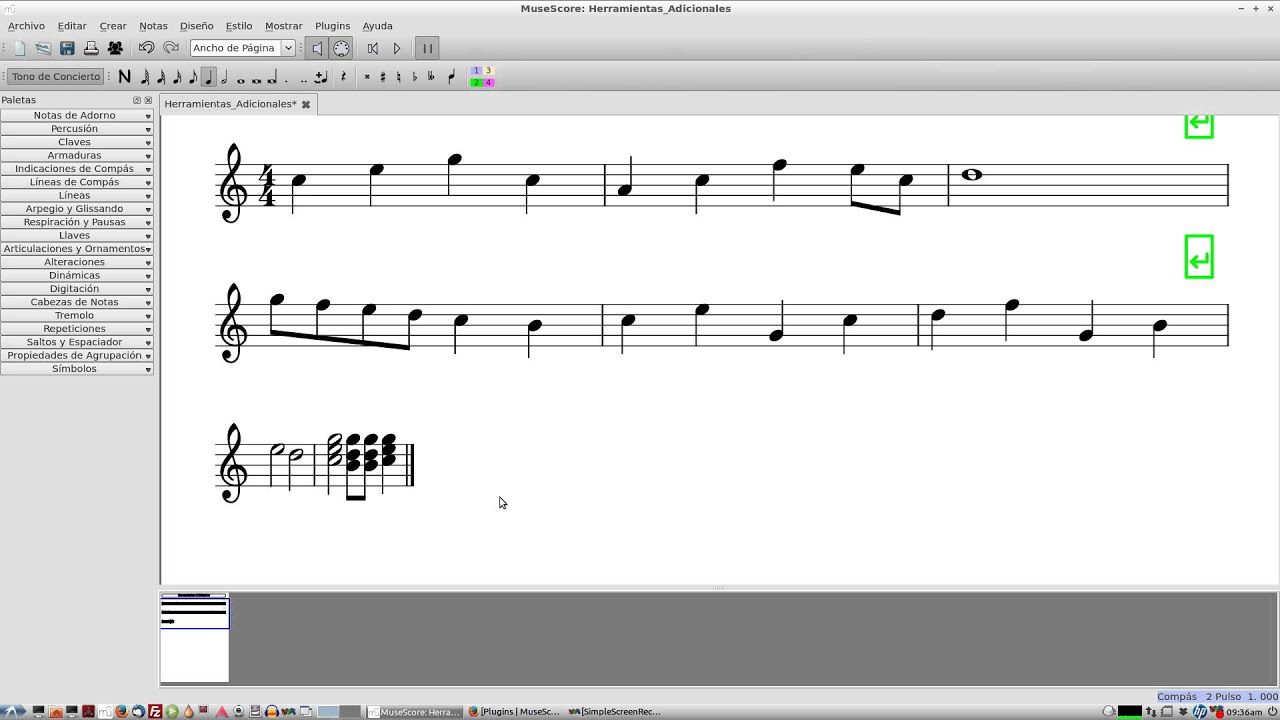 Tutorial de MuseScore, Parte 10: Herramientas Adicionales (Color, Visibilidad y Plugins)