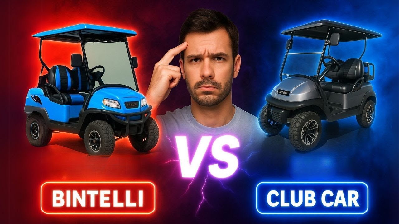 Bintelli VS Club Car Comparison | Golf Cart Differences 2025