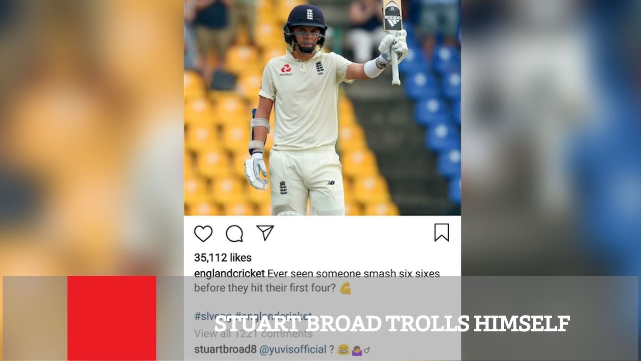 Stuart Broad Trolls Himself