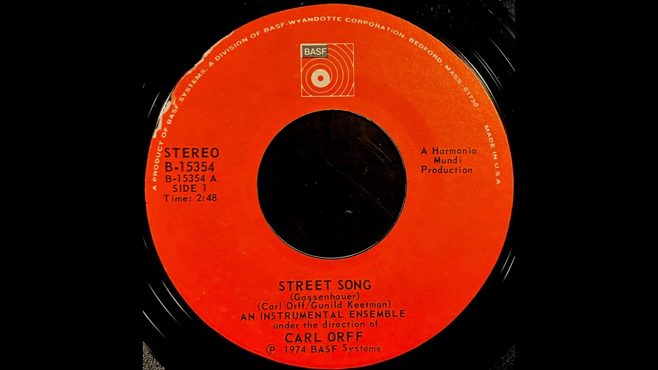 Street Song (Gassenhauer) / Xylophone Fantasy (Improvisation) - By Carl Orff & Gunild Keetman, 1974