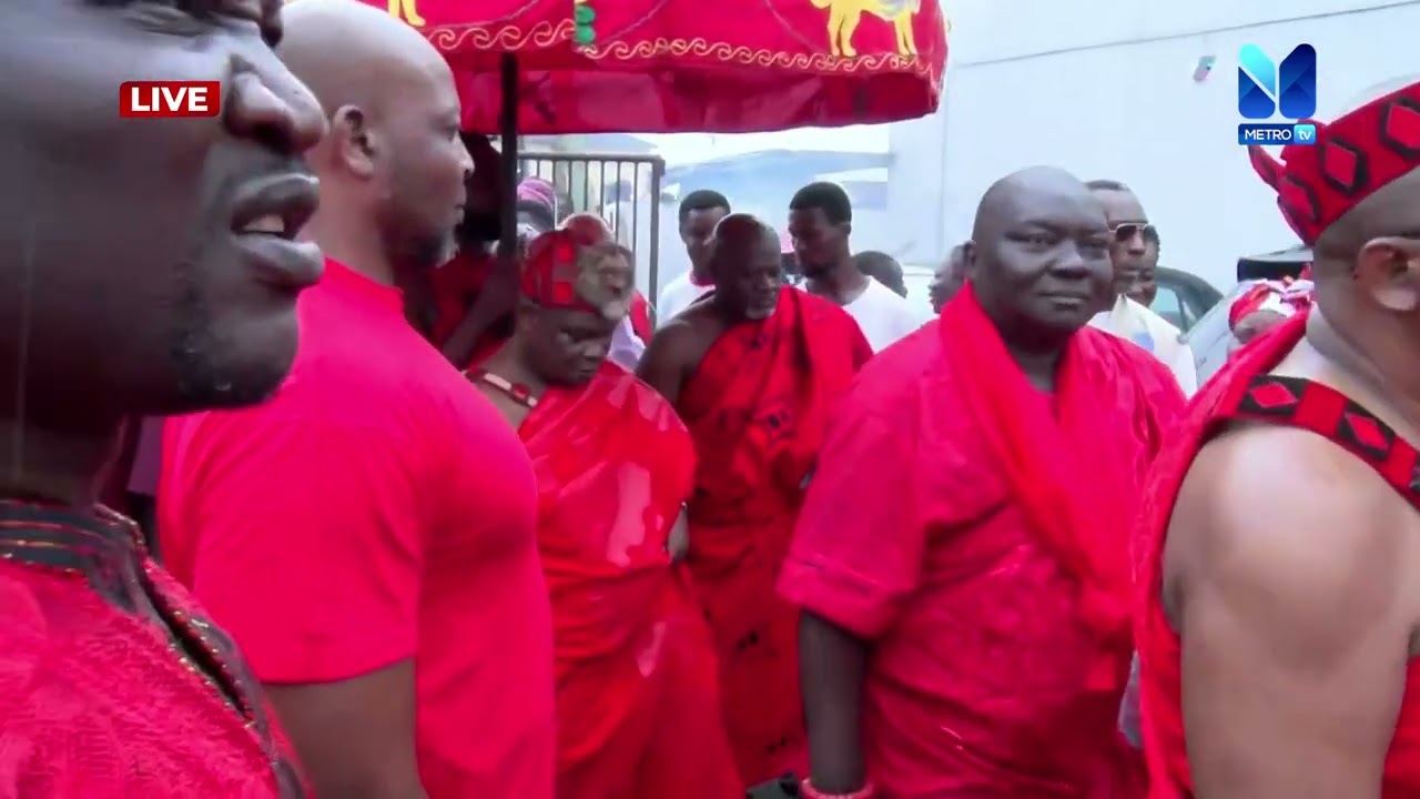 Arrival of the GA MANTSE at the GBESE PALACE for this year's HOMOWO celebrations | 