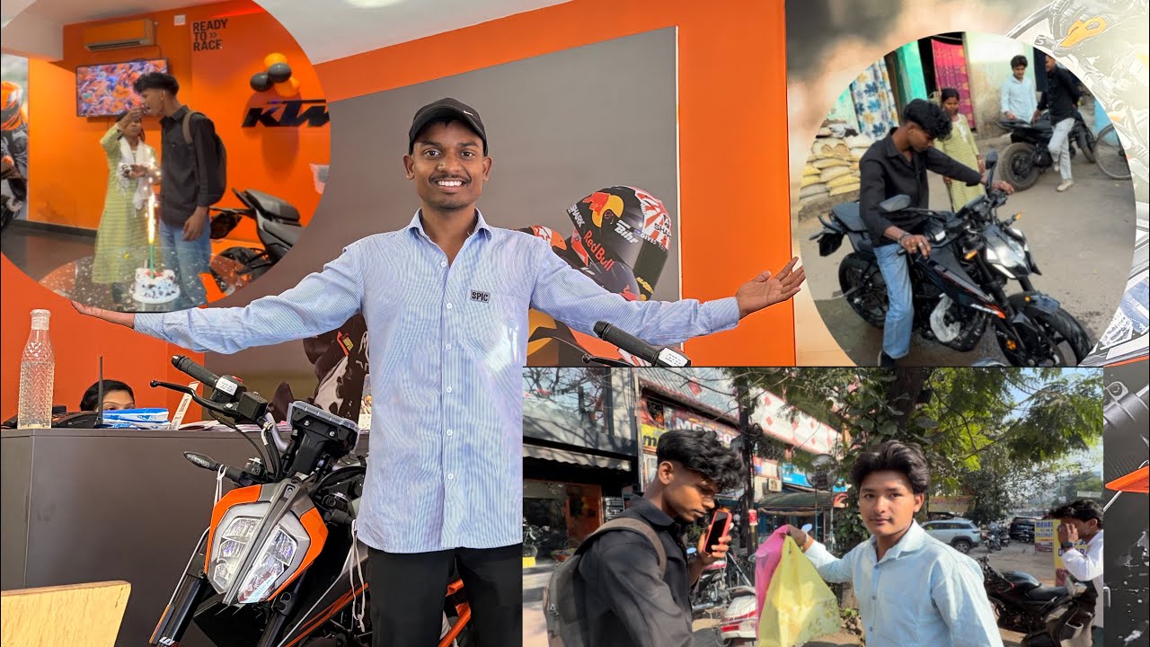 Dream completed 😁 New bike Ghr me aa gyi ❤️🏍️☺️☺️#ktm #duke250 #dreamcompleted 