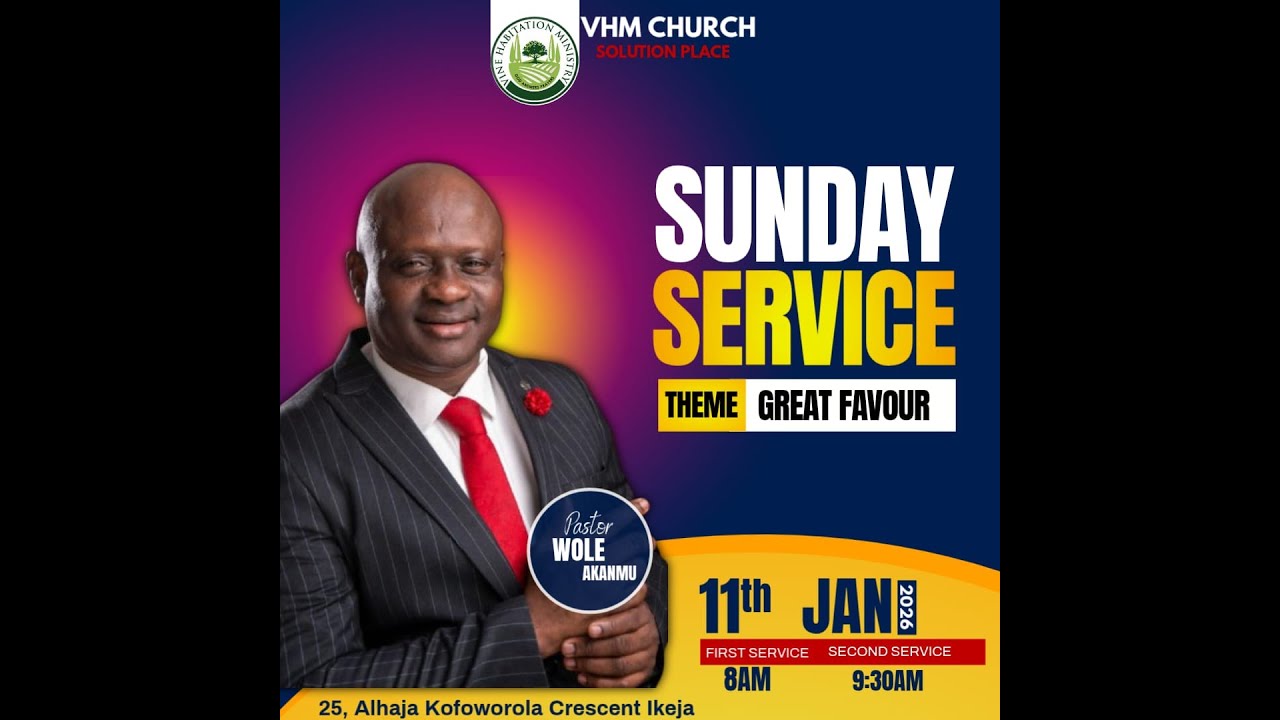 SECOND SUNDAY SERVICE//GREAT FAVOUR//VHM/PST WOLE AKANMU