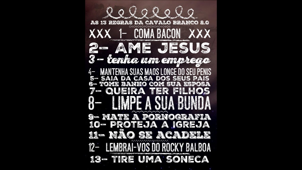 13 Regras Para GAROTOS que querem ser HOMENS