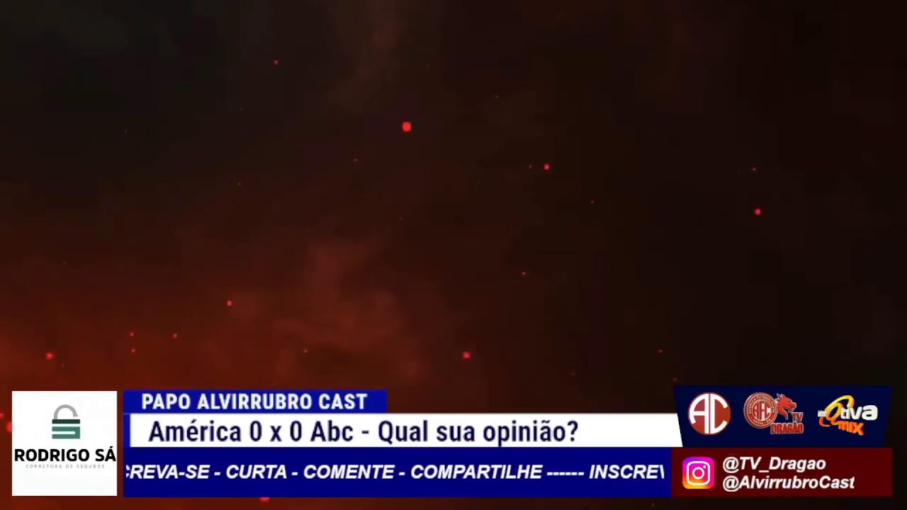 PÓS CLÁSSICO: América e Abc ficam no empate.