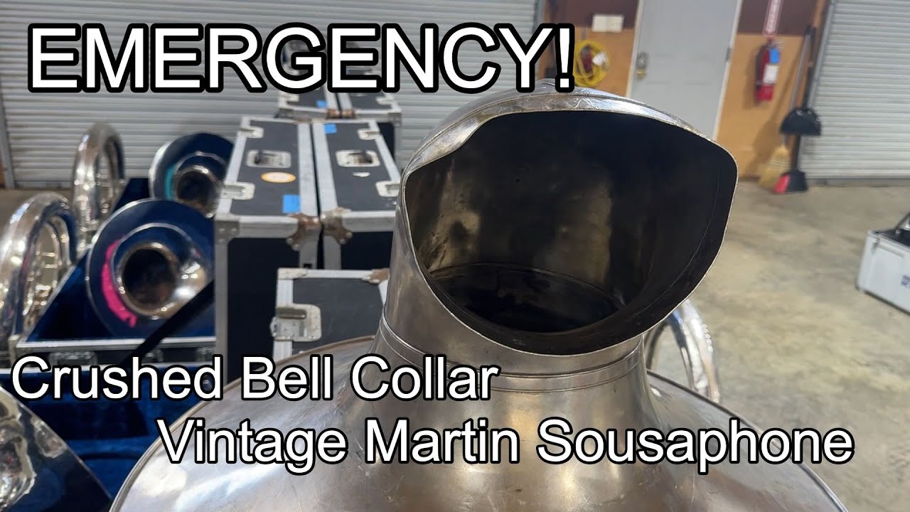 EMERGENCY! Crushed Vintage Martin Sousa bell Collar