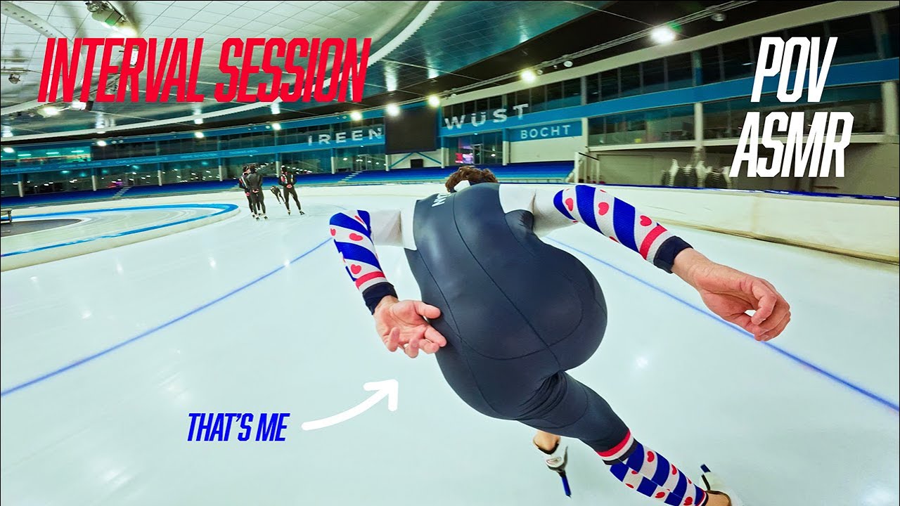 Pov ASMR Interval Training In Thialf (Speed Skating)