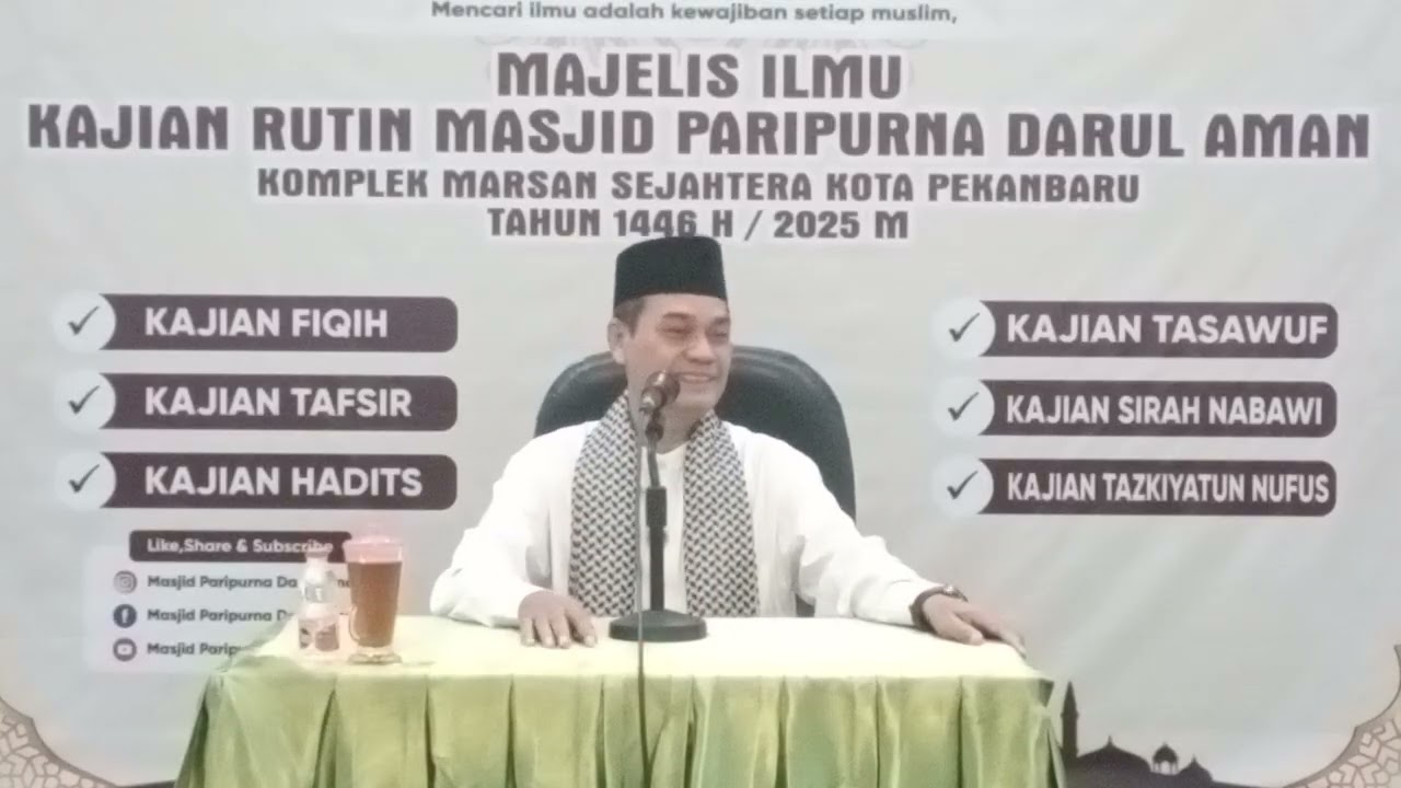 Kajian Tematik | ust Dr. Syamsurizal S,ag, M,pd
