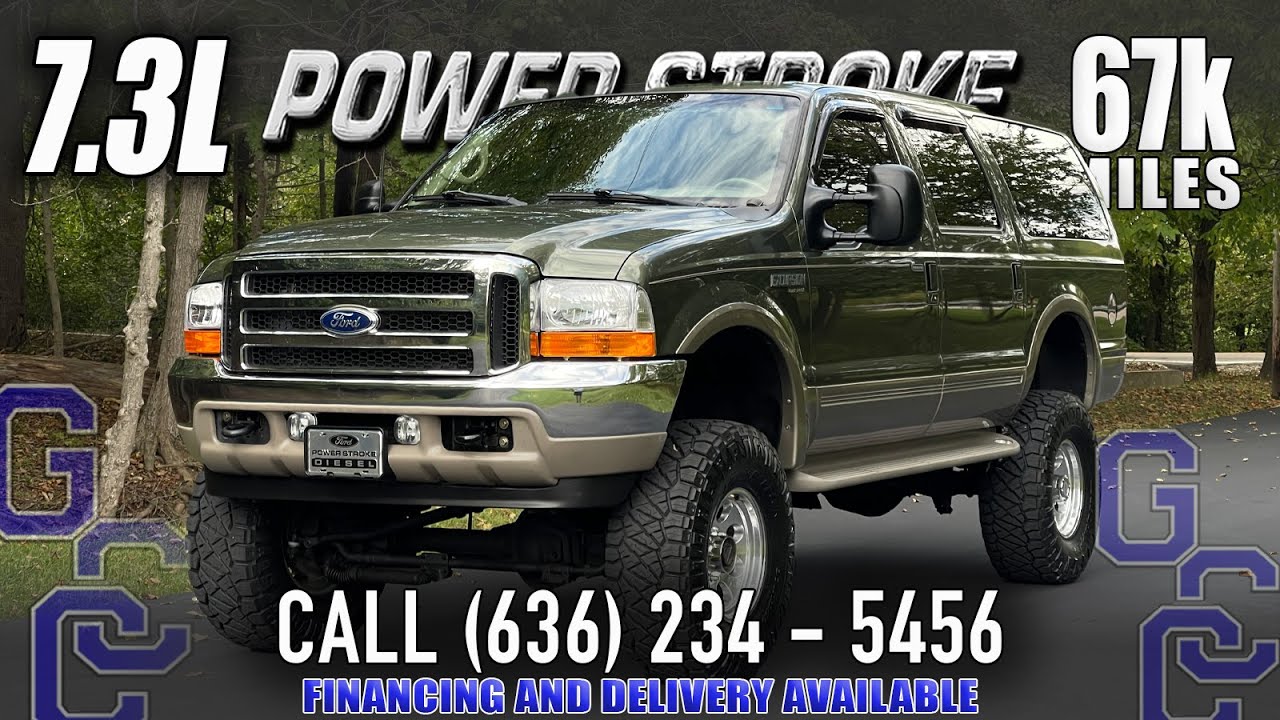7.3L Powerstroke For Sale: 2001 Ford Excursion Limited Diesel 4x4 With Only 67k Miles