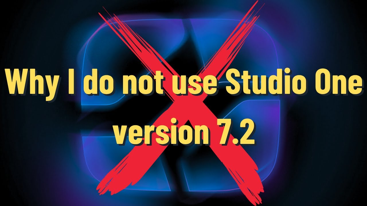 Why I do not use studio one version 7