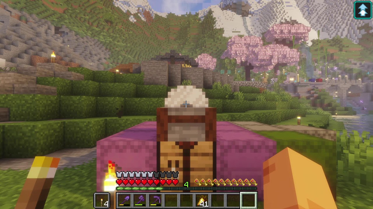 Crazy Minecraft Mountain village |Forever World| #minecraft #survival #Foreverworld