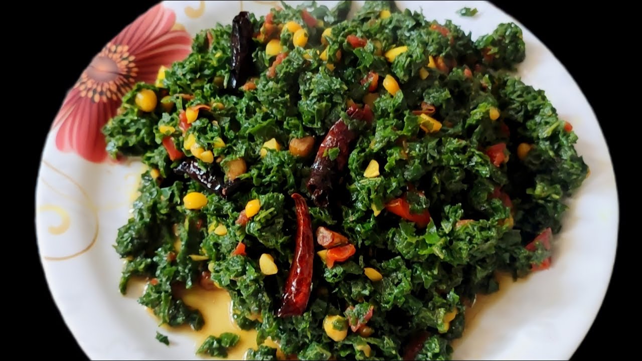 कद्दू के पत्ते की सब्जी - Kaddu Ke Patte Ki Sabji - Pumpkin Leaf Recipe - Saag recipe