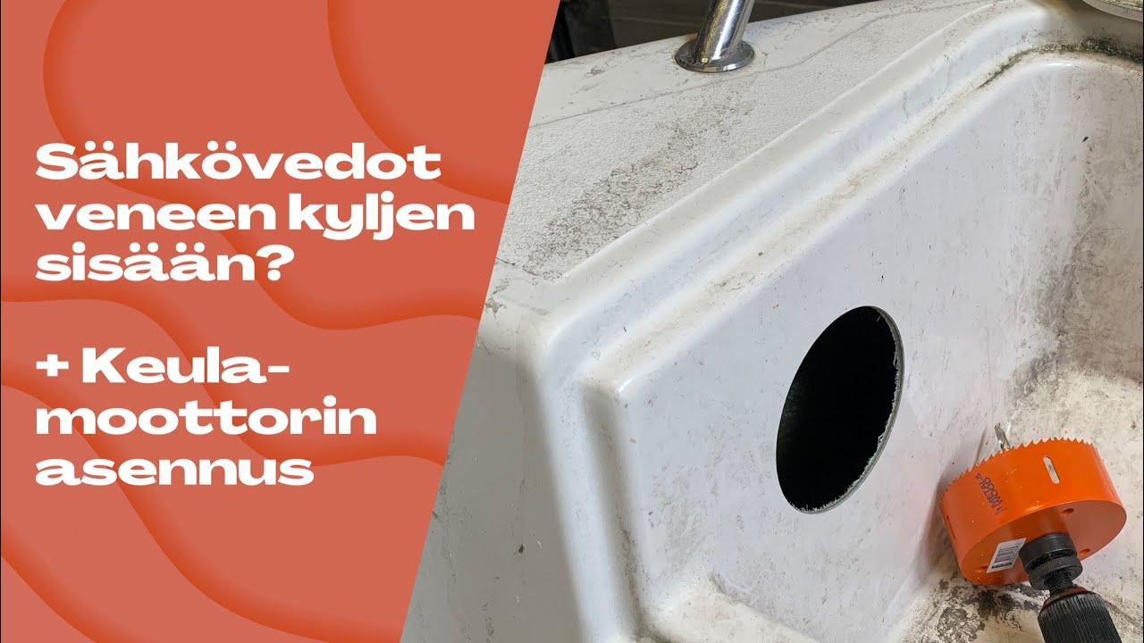 Sähkövedot veneen kyljen sisään: Quicksilver 500 Commander