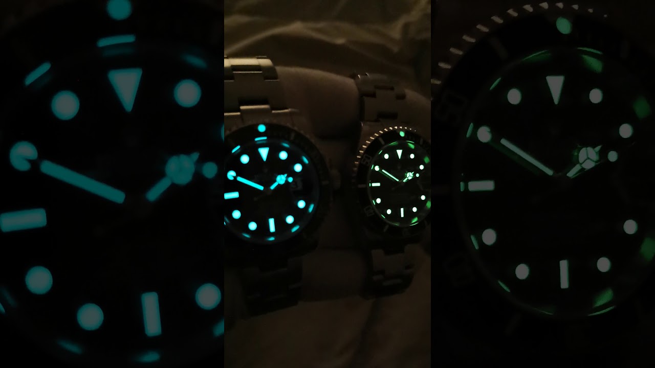 Rolex Submariner 116610 vs 16610, New vs old. Full lume
