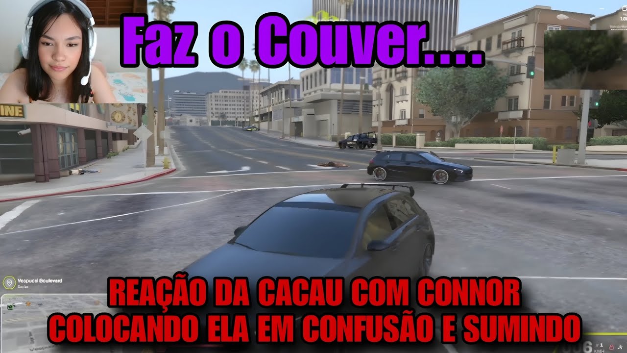 REAÇÃO DA CACAU COM CONNOR COLOCANDO ELA EM CONFUSÃO E SUMINDO 